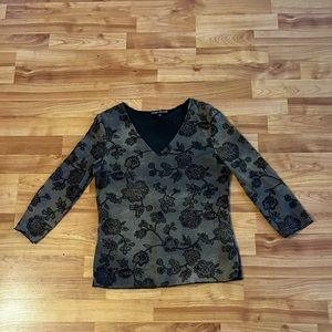 90s/y2k patterned mesh top